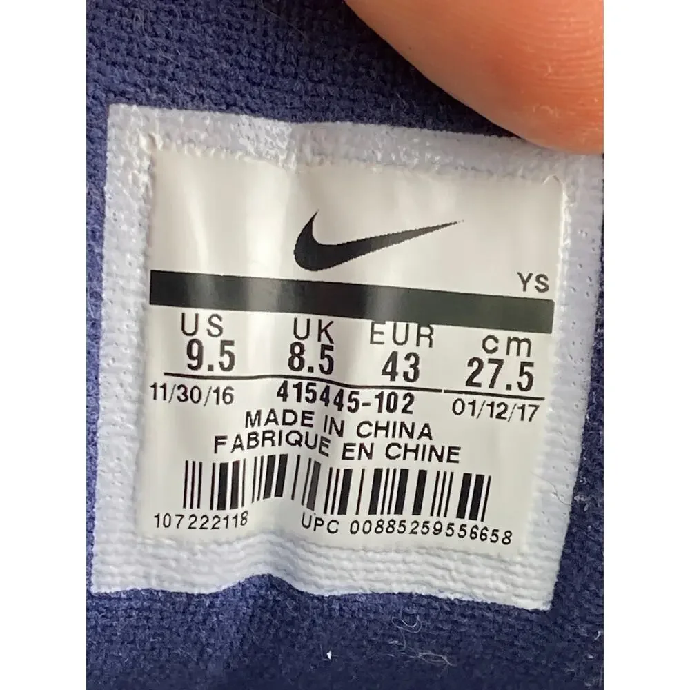 Nike Air Monarch IV 4 White Silver Navy Retro Men Casual Chunky Shoes 415445-102